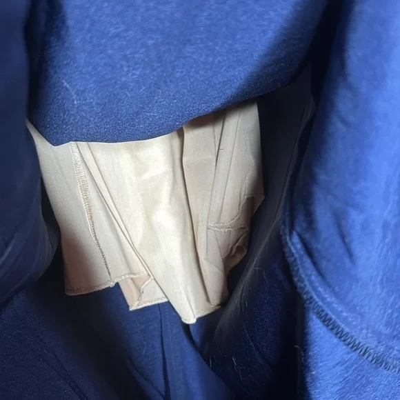 NWT Galina Signature Odette Navy Satin Gown Size 16 Formal Prom Maxi Dress - Picture 8 of 10